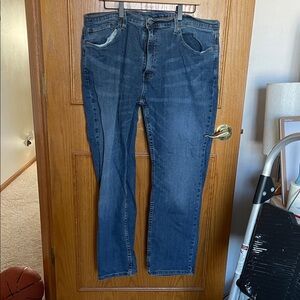 Levi's Dark Blue Straight Jeans for Men